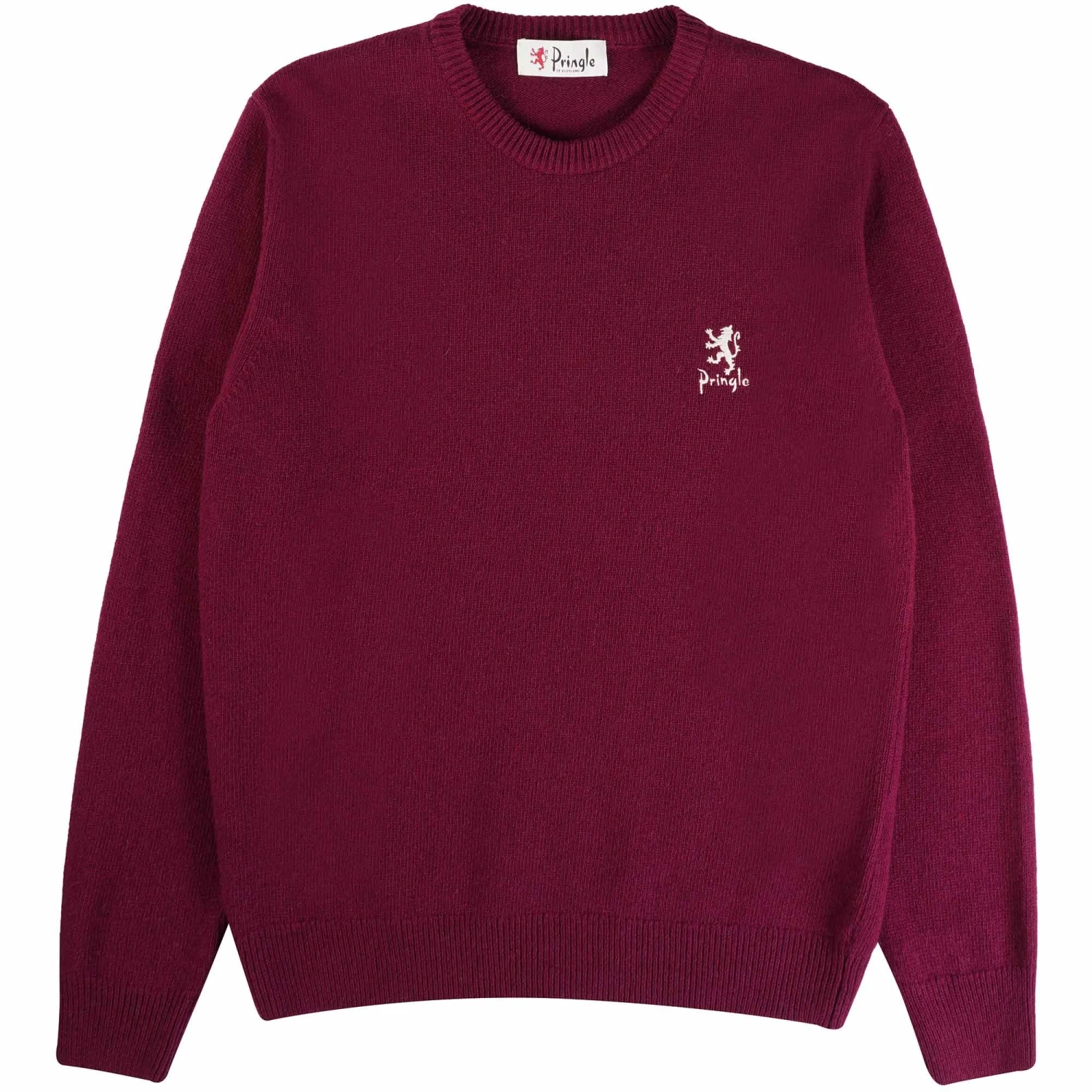 Pringle Of Scotland Round Neck Jumper - Claret 1 Pringle Of Scotland Round Neck Jumper - Claret