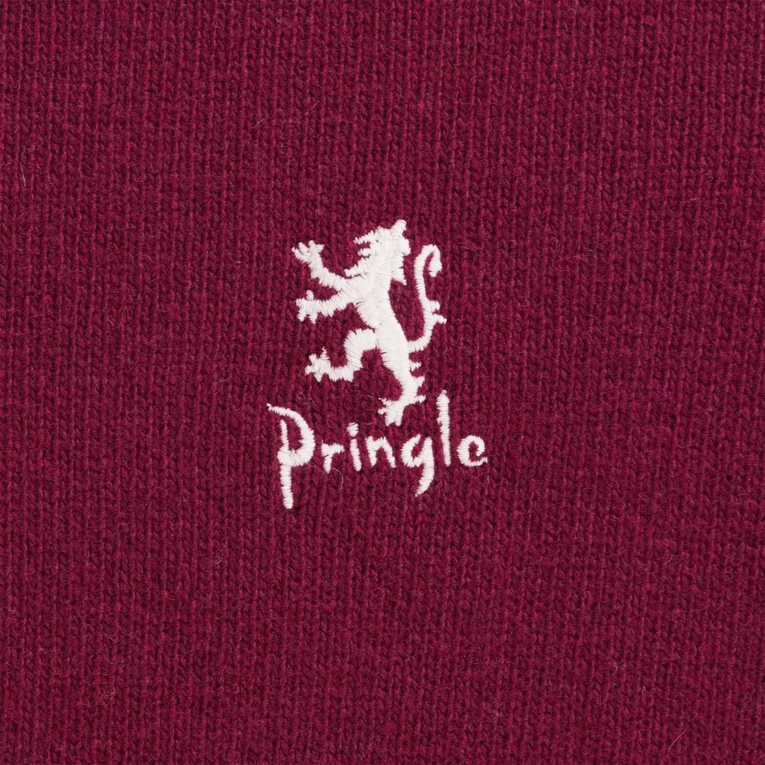 Pringle Of Scotland Round Neck Jumper - Claret 3 Pringle Of Scotland Round Neck Jumper - Claret - Image 3