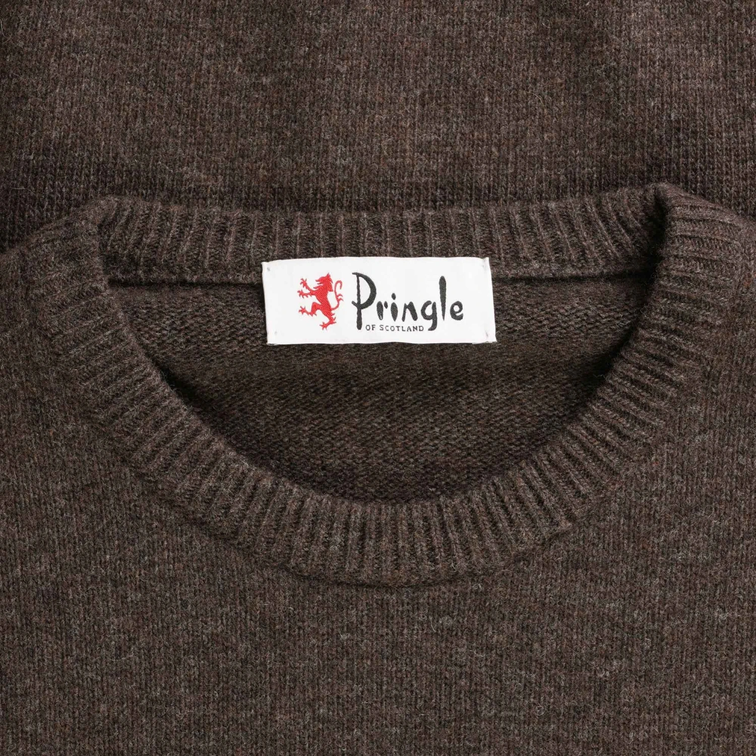 Pringle Of Scotland Round Neck Jumper - Dark Brown 2 Pringle Of Scotland Round Neck Jumper - Dark Brown - Image 2