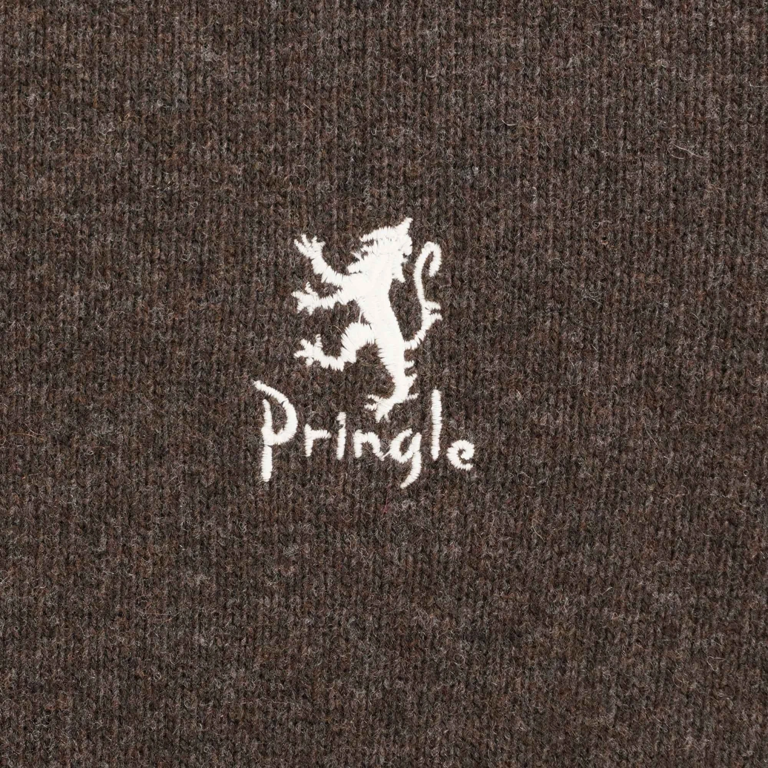 Pringle Of Scotland Round Neck Jumper - Dark Brown 3 Pringle Of Scotland Round Neck Jumper - Dark Brown - Image 3