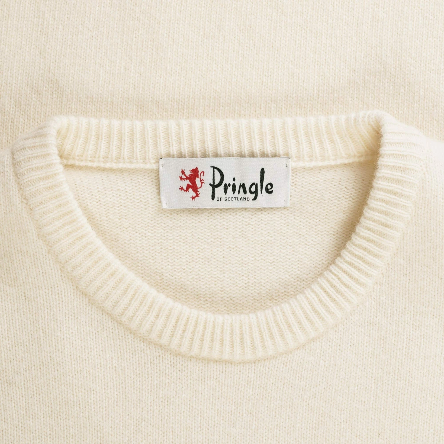 Pringle Of Scotland Round Neck Jumper - Ivory 2 Pringle Of Scotland Round Neck Jumper - Ivory - Image 2