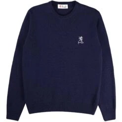 Pringle Of Scotland Round Neck Jumper - Navy