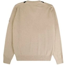 Pringle Of Scotland V Neck Argyle Jumper - Camel And Navy -Stuarts Fashion Store pringle of scotland v neck argyle jumper camel and navy p59525 879590 image