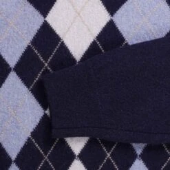 Pringle Of Scotland V Neck Argyle Jumper - Navy 6 Pringle Of Scotland V Neck Argyle Jumper - Navy -Stuarts Fashion Store pringle of scotland v neck argyle jumper navy p59526 879449 image
