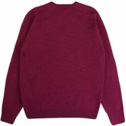 Pringle Of Scotland V Neck Jumper - Claret -Stuarts Fashion Store pringle of scotland v neck jumper claret p59511 879812 image