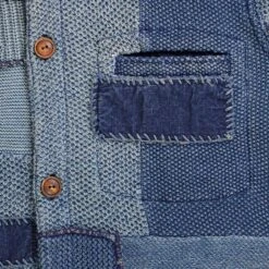 RRL By Ralph Lauren Denim Patch Cardigan - Indigo -Stuarts Fashion Store rrl by ralph lauren denim patch cardigan indigo p59427 879118 image