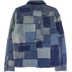 RRL By Ralph Lauren Denim Patch Cardigan - Indigo -Stuarts Fashion Store rrl by ralph lauren denim patch cardigan indigo p59427 879122 image