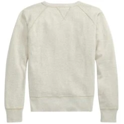 RRL By Ralph Lauren Logo Fleece Pullover - Heather -Stuarts Fashion Store rrl by ralph lauren logo fleece pullover heather p59425 875508 image