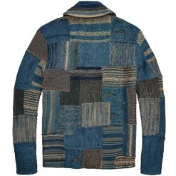 RRL By Ralph Lauren Patchwork Linen-Blend Cardigan - Indigo -Stuarts Fashion Store rrl by ralph lauren patchwork linen blend cardigan indigo p57898 844353 image