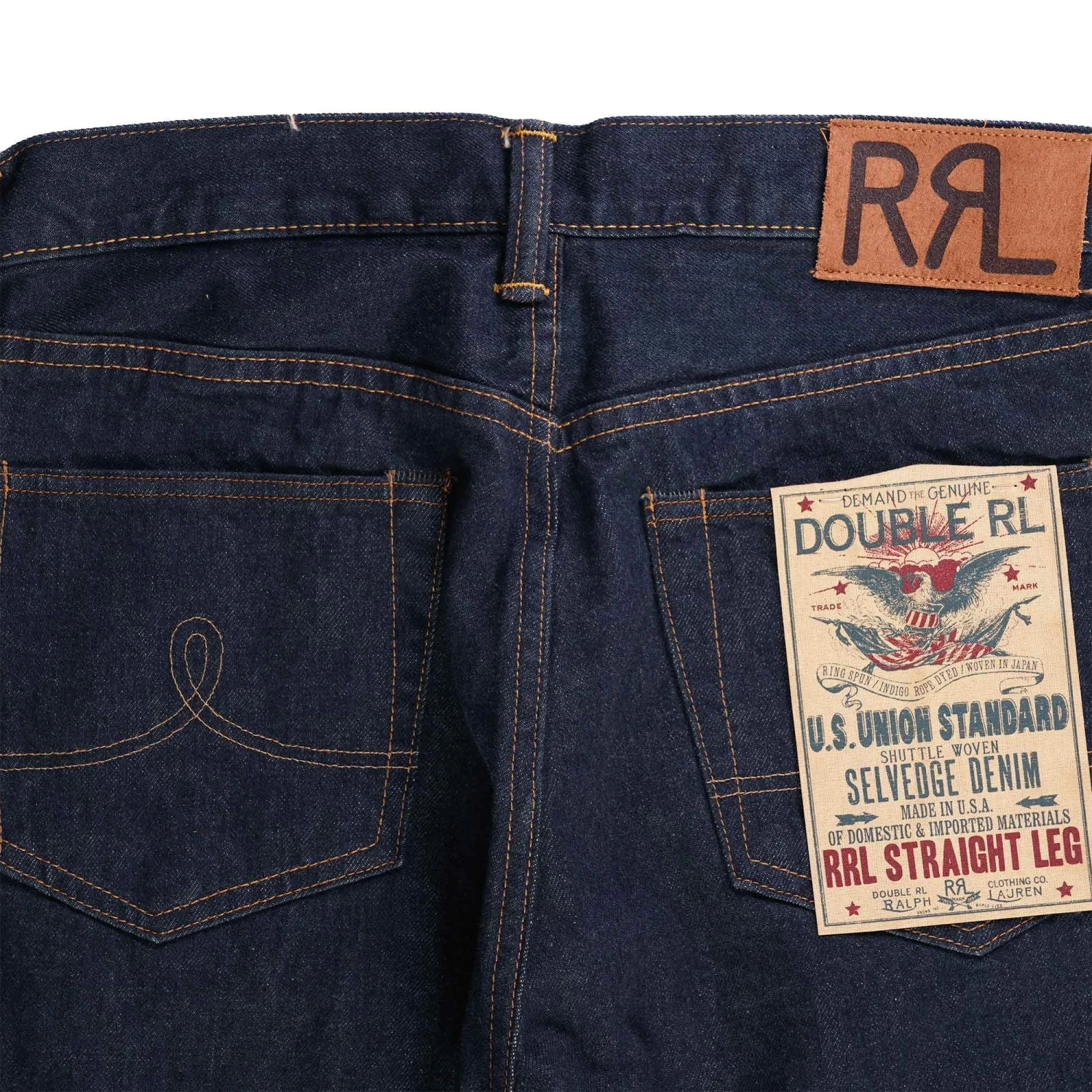 RRL By Ralph Lauren Straight Fit Once-Washed Selvedge Jean - Denim 3 RRL By Ralph Lauren Straight Fit Once-Washed Selvedge Jean - Denim - Image 3
