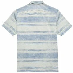 RRL By Ralph Lauren Striped Jersey Camp Shirt - Indigo/Cream 7 RRL By Ralph Lauren Striped Jersey Camp Shirt - Indigo/Cream -Stuarts Fashion Store rrl by ralph lauren striped jersey camp shirt indigo cream p58391 879540 image