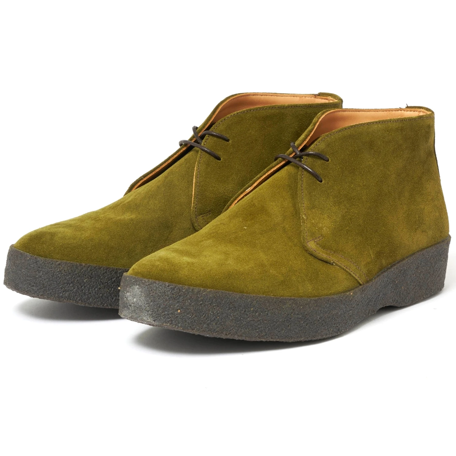 Sanders & Sanders Ltd. Suede Hi Top Chukka Boot - Green 2 Sanders & Sanders Ltd. Suede Hi Top Chukka Boot - Green - Image 2