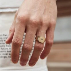 Serge DeNimes Gold Plated Silver Bounty Ring 7 Serge DeNimes Gold Plated Silver Bounty Ring -Stuarts Fashion Store serge denimes gold plated silver bounty ring p46596 540520 image