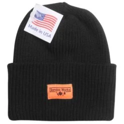 Service Works Logo Watch Cap - Black