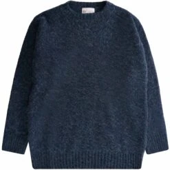 Shetland Woollen Co. Shaggy Crew Knit - Atlantic
