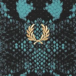Fred Perry Snake Print Fred Perry Shirt - Deep Mint 6 Fred Perry Snake Print Fred Perry Shirt - Deep Mint -Stuarts Fashion Store snake print fred perry shirt deep mint p60982 903858 image