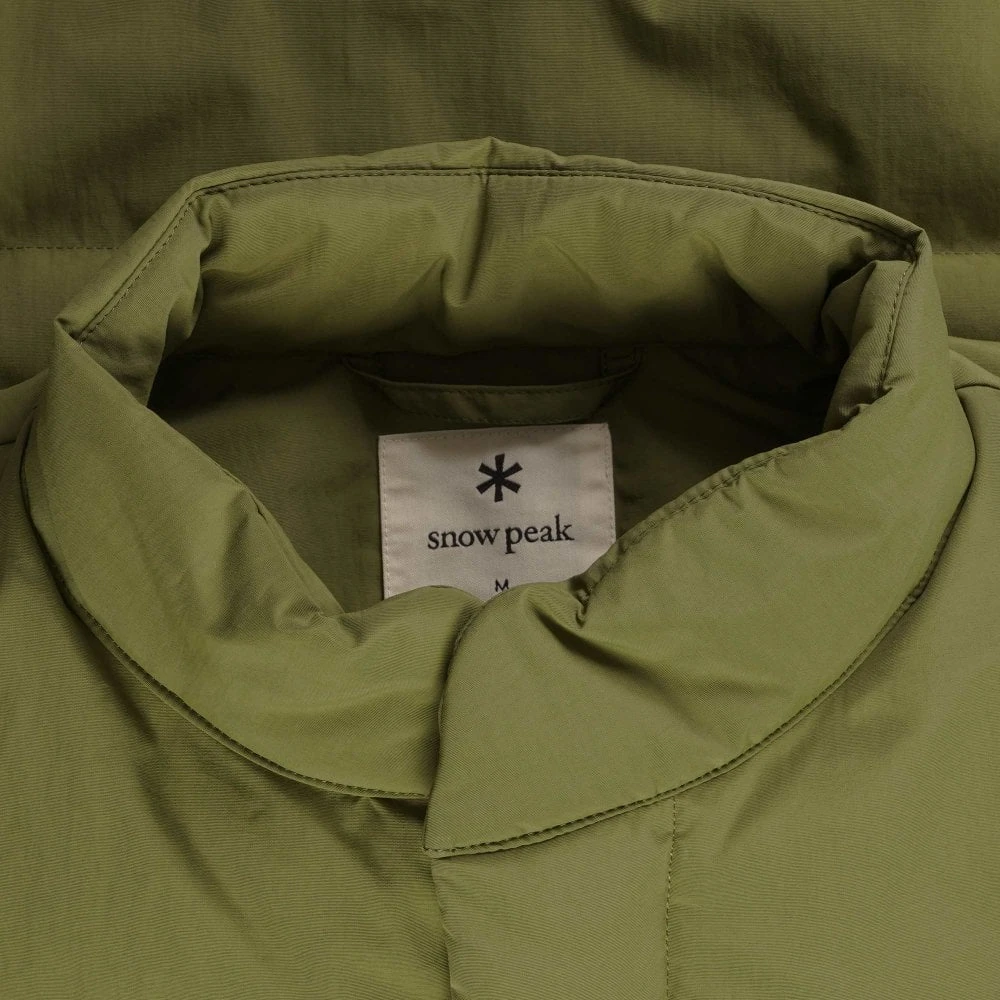 Snow Peak Recycled Down Jacket - Olive 2 Snow Peak Recycled Down Jacket - Olive - Image 2
