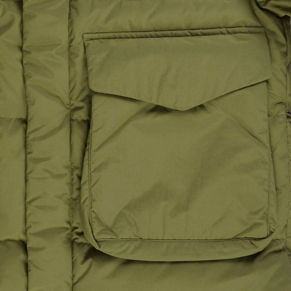 Snow Peak Recycled Down Jacket - Olive 3 Snow Peak Recycled Down Jacket - Olive - Image 3