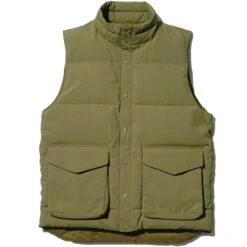 Snow Peak Recycled Down Vest - Olive