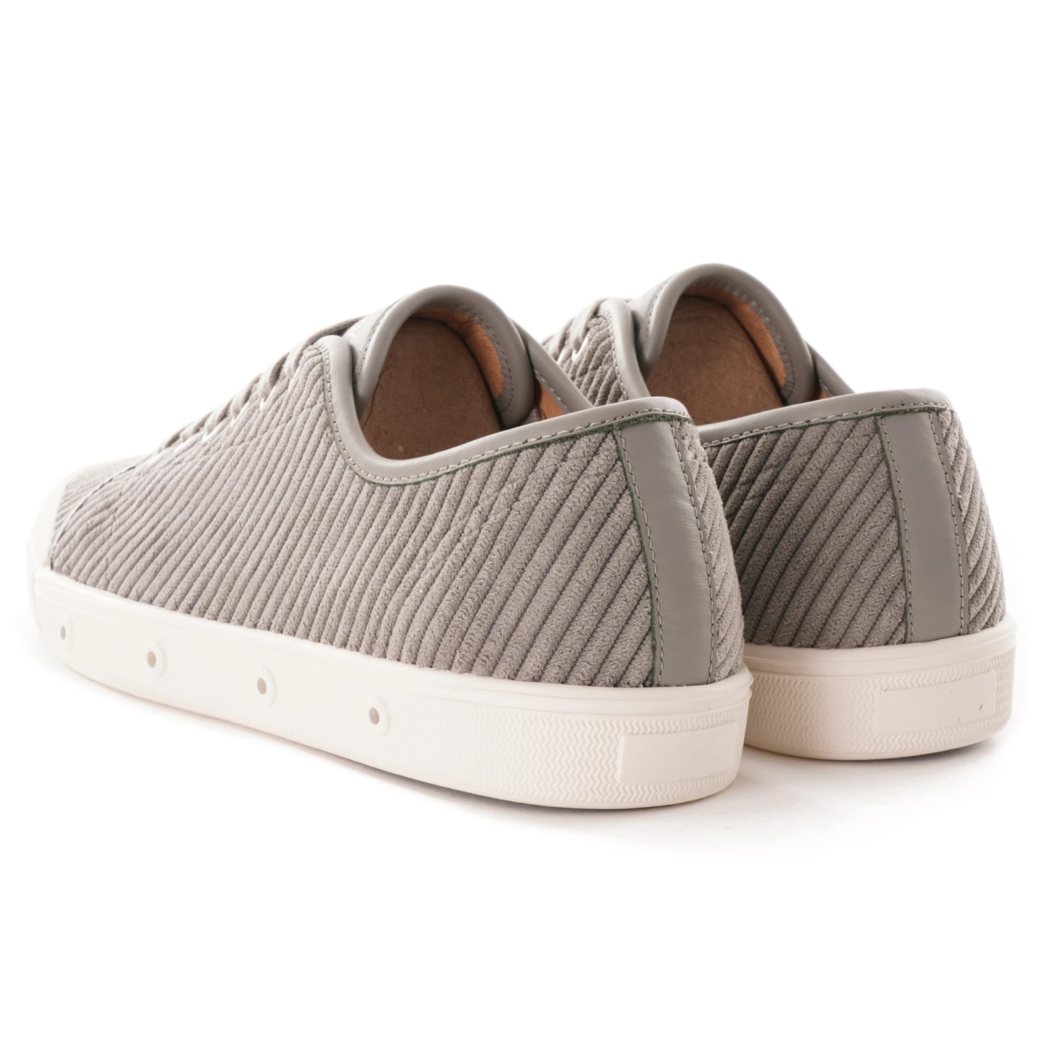 Spring Court G2 Wale Corduroy Leather - Grey 3 Spring Court G2 Wale Corduroy Leather - Grey - Image 3