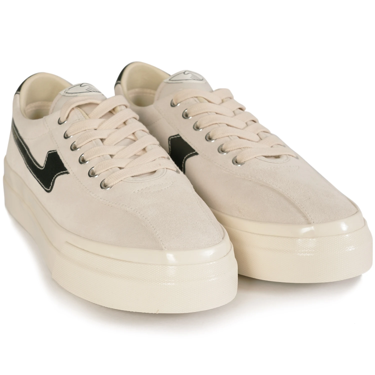 Stepney Workers Club Dellow S-Strike Suede - Ecru/Black 2 Stepney Workers Club Dellow S-Strike Suede - Ecru/Black - Image 2