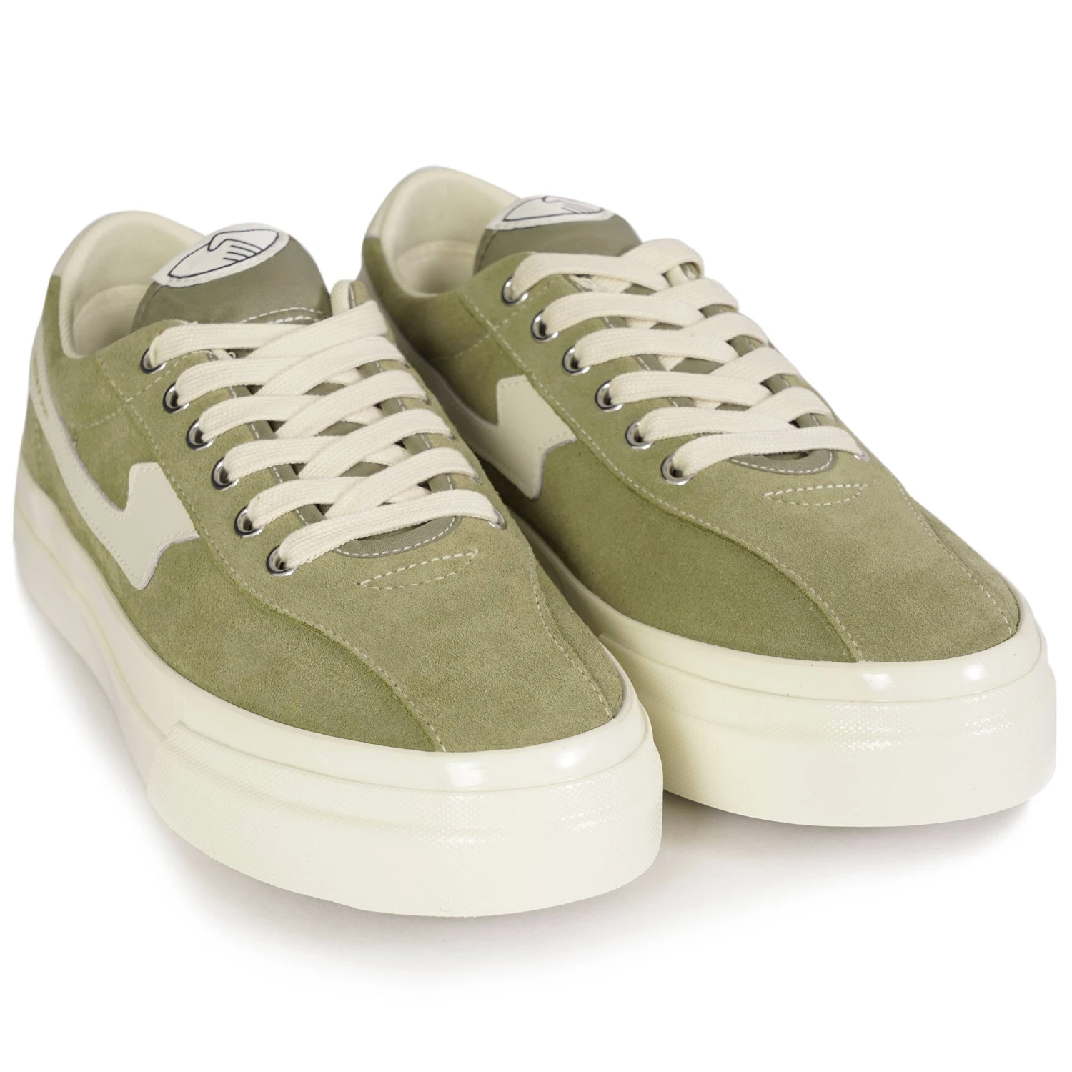 Stepney Workers Club Dellow S-Strike Suede - Moss/Ecru 2 Stepney Workers Club Dellow S-Strike Suede - Moss/Ecru - Image 2