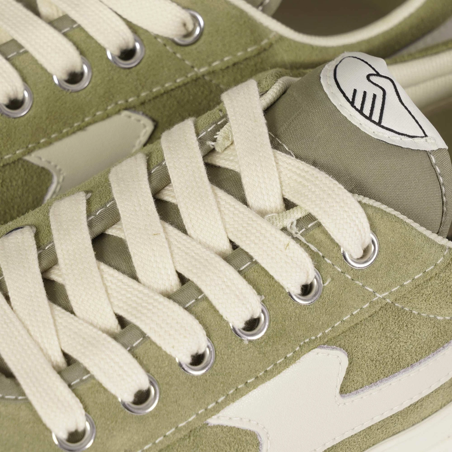 Stepney Workers Club Dellow S-Strike Suede - Moss/Ecru 4 Stepney Workers Club Dellow S-Strike Suede - Moss/Ecru - Image 4