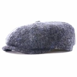 Stetson Hats Hatteras Donegal Tweed Cap - Blue