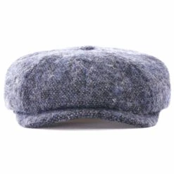 Stetson Hats Hatteras Donegal Tweed Cap - Blue -Stuarts Fashion Store stetson hats hatteras donegal tweed cap blue p40228 589991 image