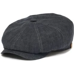Stetson Hats Hatteras Linen Hat- Dark Blue