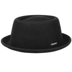 Stetson Hats Uni Pork Pie Wool Hat - Black