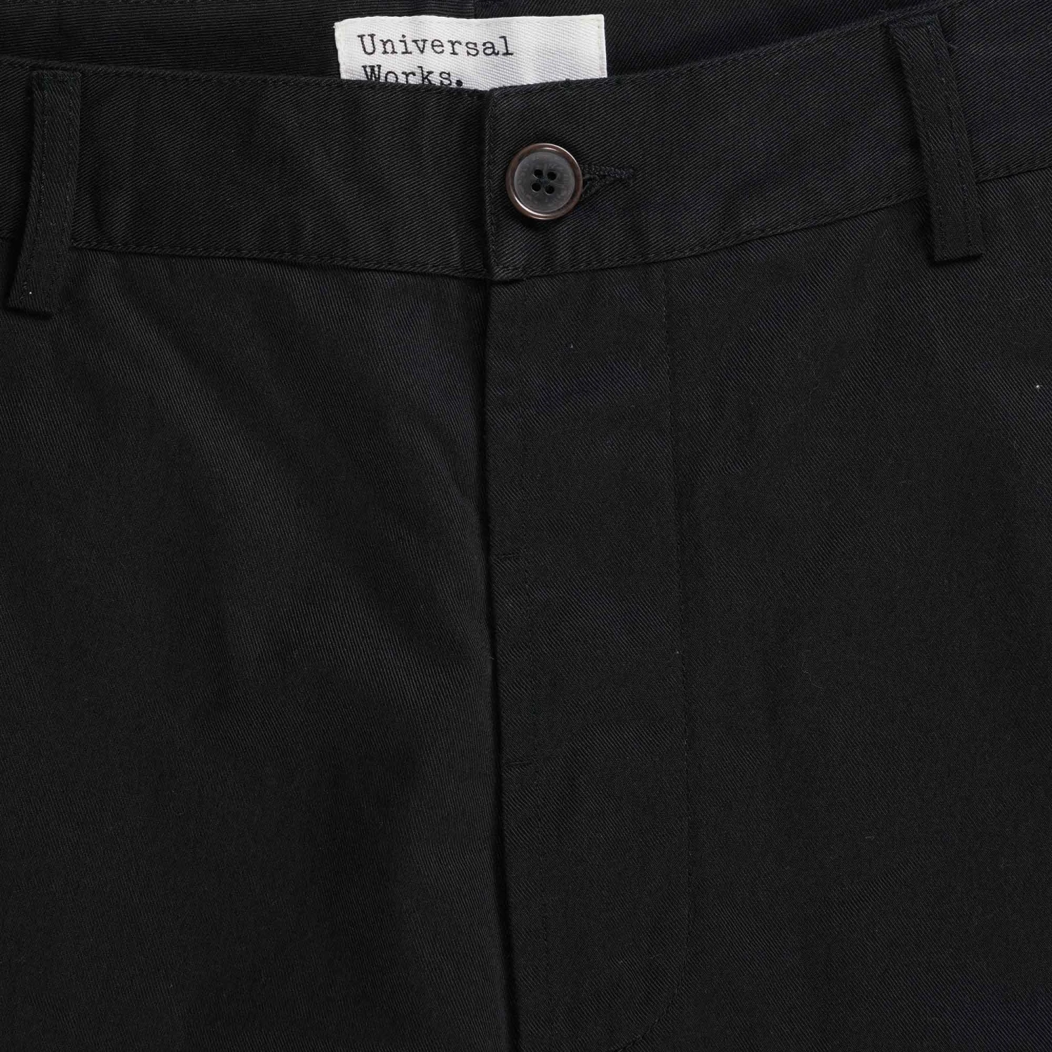 Universal Works Military Chinos - Black 2 Universal Works Military Chinos - Black - Image 2