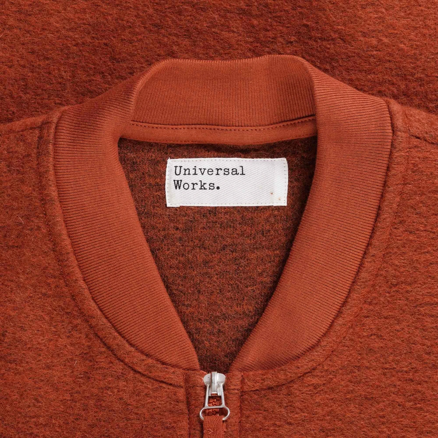 Universal Works Zip Waistcoat - Orange 2 Universal Works Zip Waistcoat - Orange - Image 2